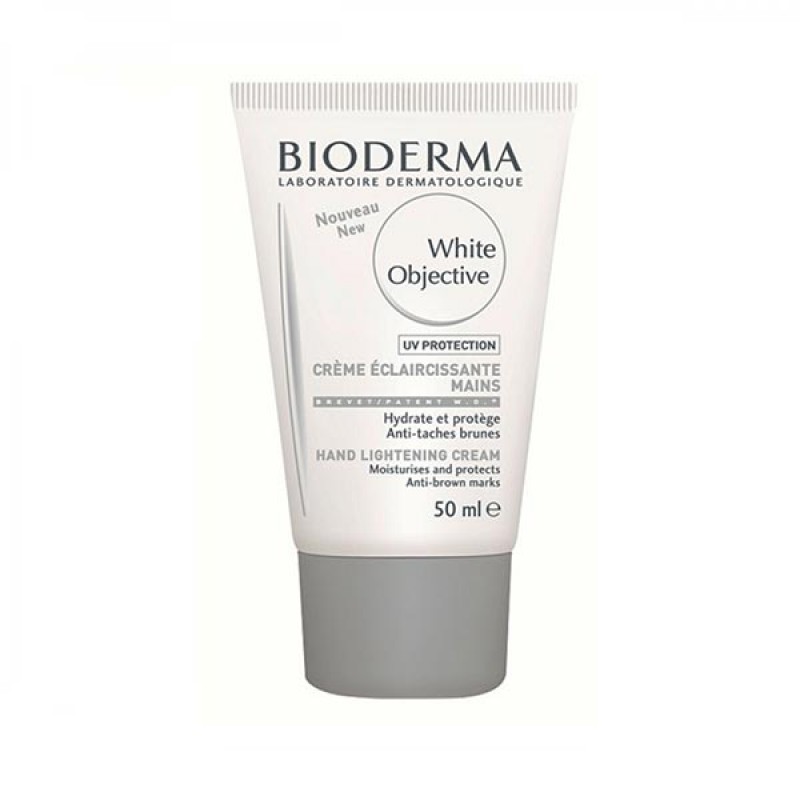 کرم دست وایت آبجکتیو بایودرما روشن کننده، مرطوب کننده و ضد لک پوست 50ml - تصویر 1