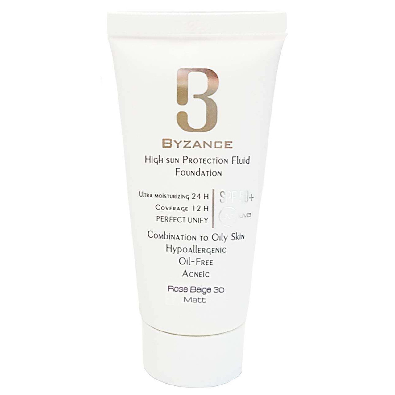 30فلوئید ضد آفتاب +SPF50 بیزانس رز بژ .