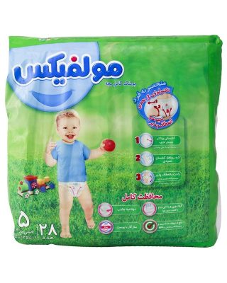 پوشک مولفیکس سایز 5 بسته 28 عددی