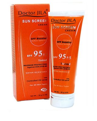 کرم ضد آفتاب SPF95 دکتر ژیلا با چربی کنترل شده ۵۰ میلی لیتر