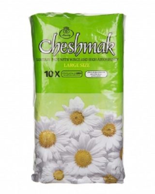 نوار بهداشتی بالدار بزرگ با پودر جاذب 10 عددی چشمک