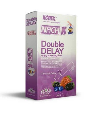 کاندوم تاخیری ناچ کدکس مدل Double Delay بسته ۱۲ عددی