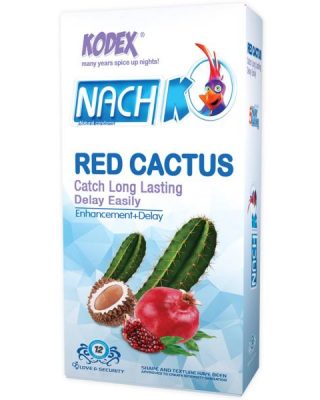 کاندوم کدکس مدل Red Cactus بسته ۱۲ عددی