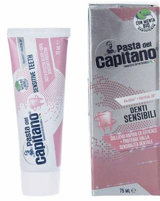 خمیر دندان مخصوص دندان های حساس پاستا دل کاپیتانو مدل Sensitive Teeth حجم 75 میلی لیتر