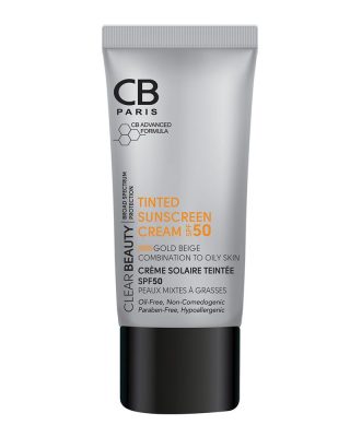 ضدآفتاب رنگی پوست مختلط تا چرب گلد بژ SPF52 سی بی